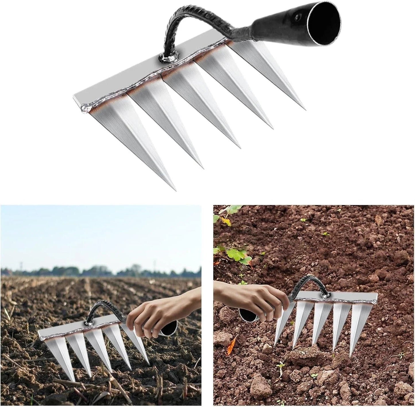 Garden Weeding Tool with 5 Durable Steel Claws ( 50% OFF )