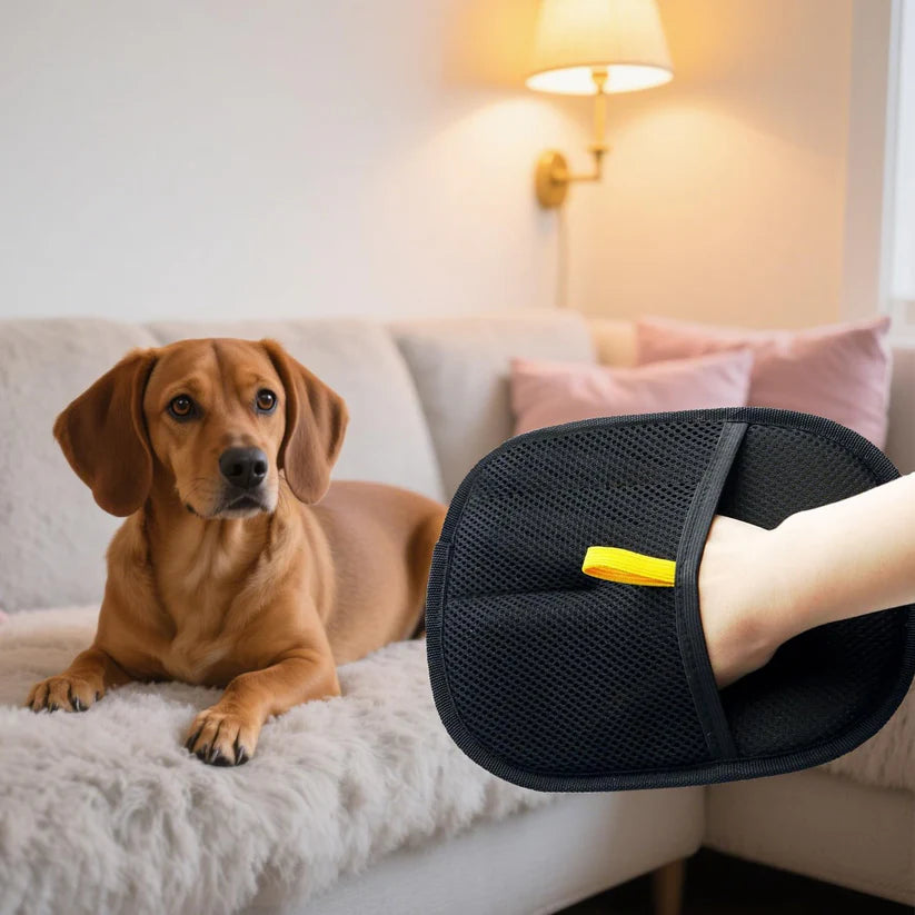 Pet Fur Remover Glove – Reusable Grooming Glove for Cats & Dogs (Pack of 1)