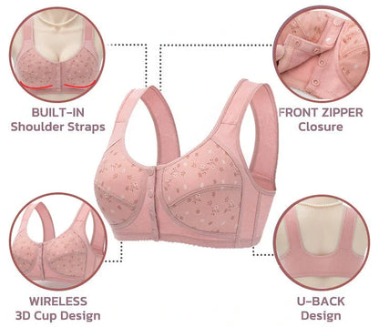 LAST DAY SALE 80% OFF - Comfortable & Convenient Front Button Bra Pack Of 3
