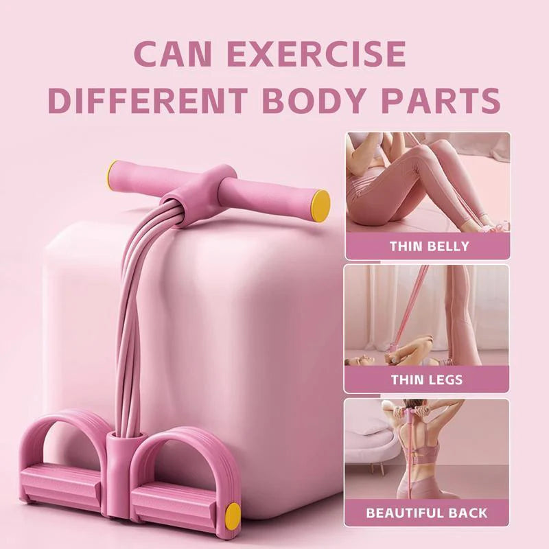 Multifunction Pedal Resistance Band (PINK)