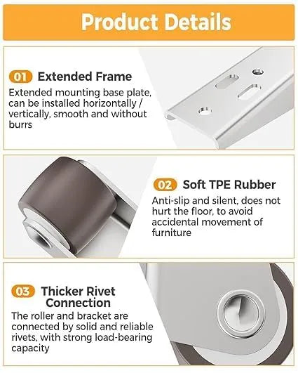 Home Roller – 4 Pieces + Free Screws