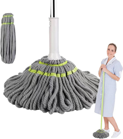 SpinEase™ 360 Mop No Drips, Quick Drying, Multicolor Fiber
