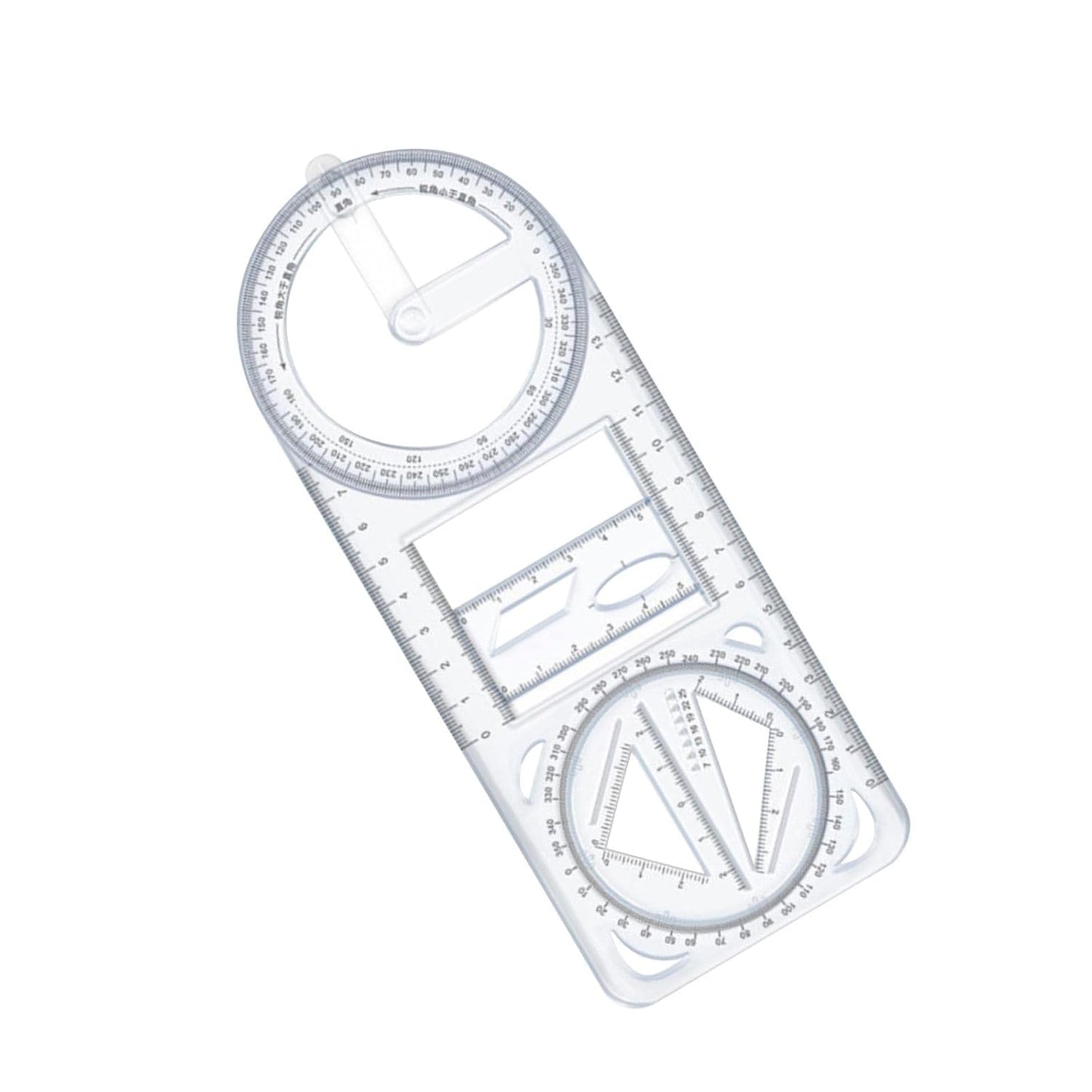 Multifunctional Geometry Ruler – Ideal for Math & Craftwork