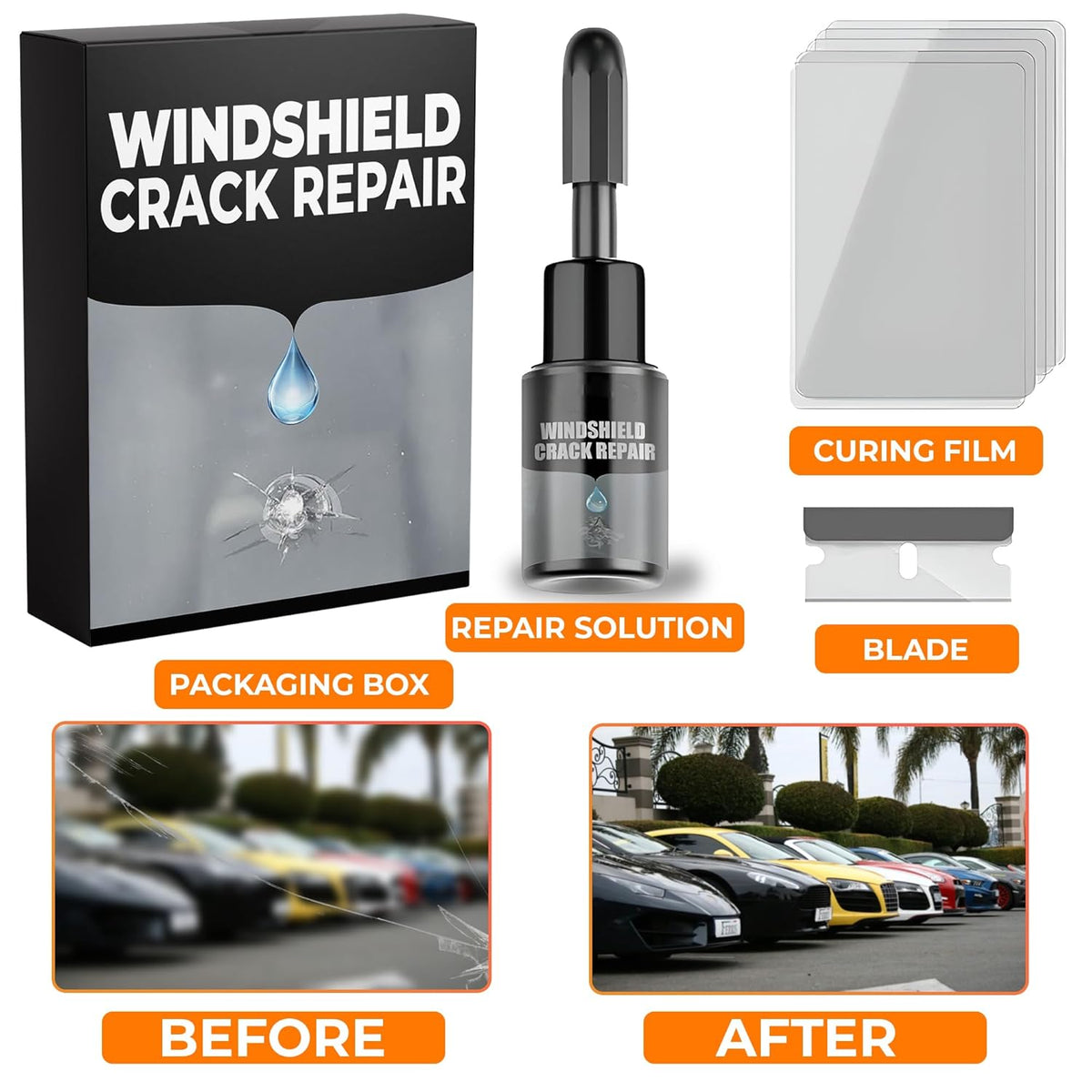 GlassGuard Elite™ Windshield Repair Kit Pack of 2