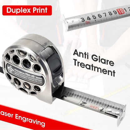 5m Corrosion-Resistant Stainless Steel Telescopic Metric Ruler – Precision in Every Measure!