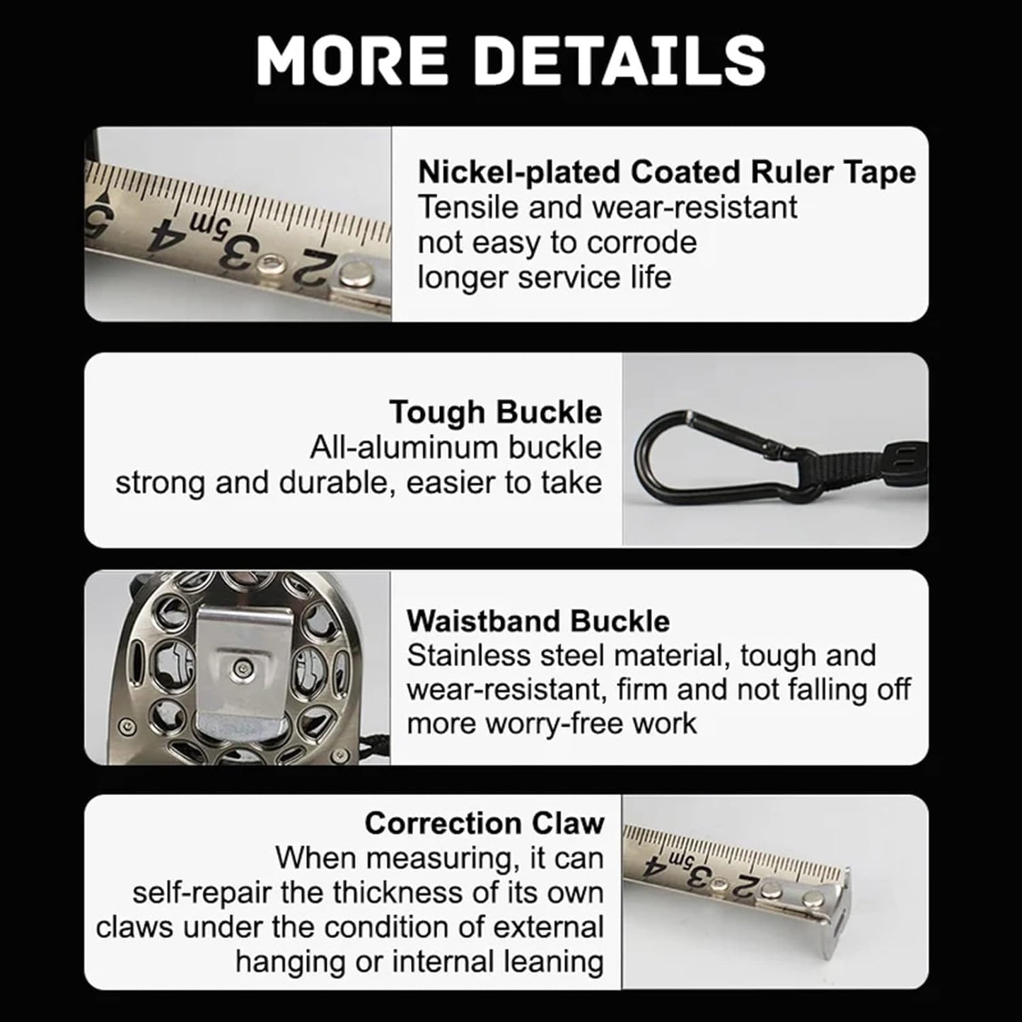 5m Corrosion-Resistant Stainless Steel Telescopic Metric Ruler – Precision in Every Measure!