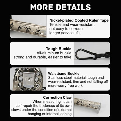 5m Corrosion-Resistant Stainless Steel Telescopic Metric Ruler – Precision in Every Measure!