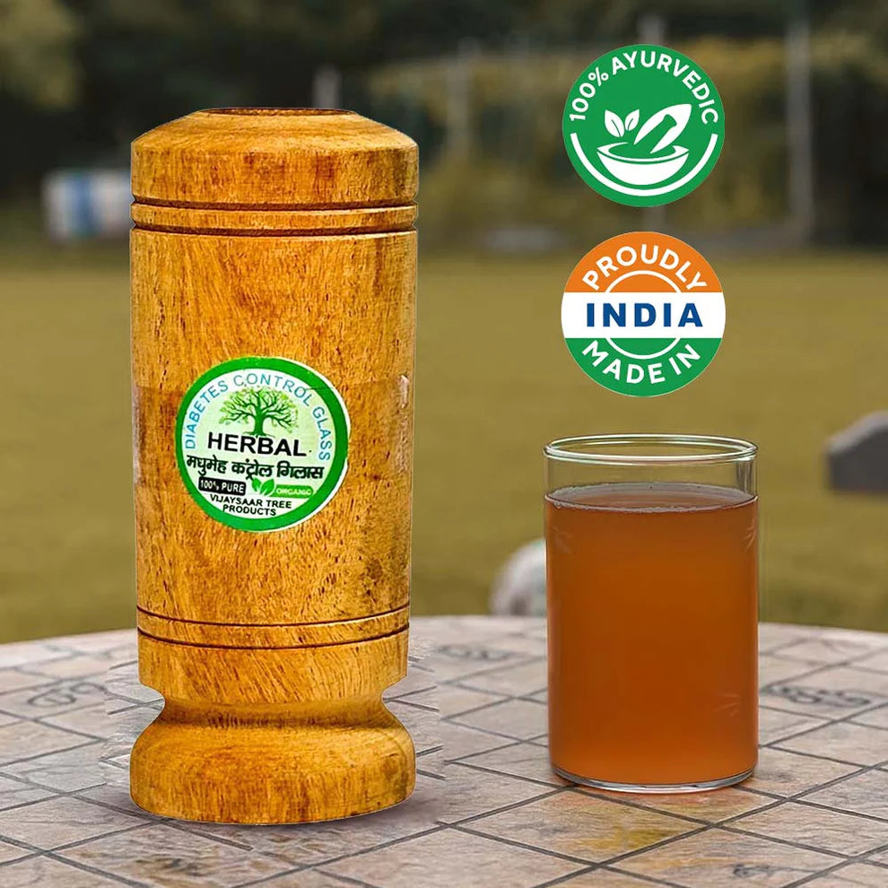 Sugar Balance Wooden Water Glass (100% Natural)