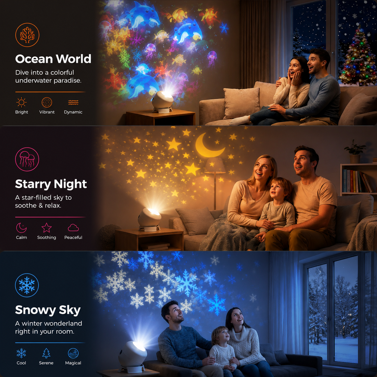 AquaDream™ Ocean Night Light Projector