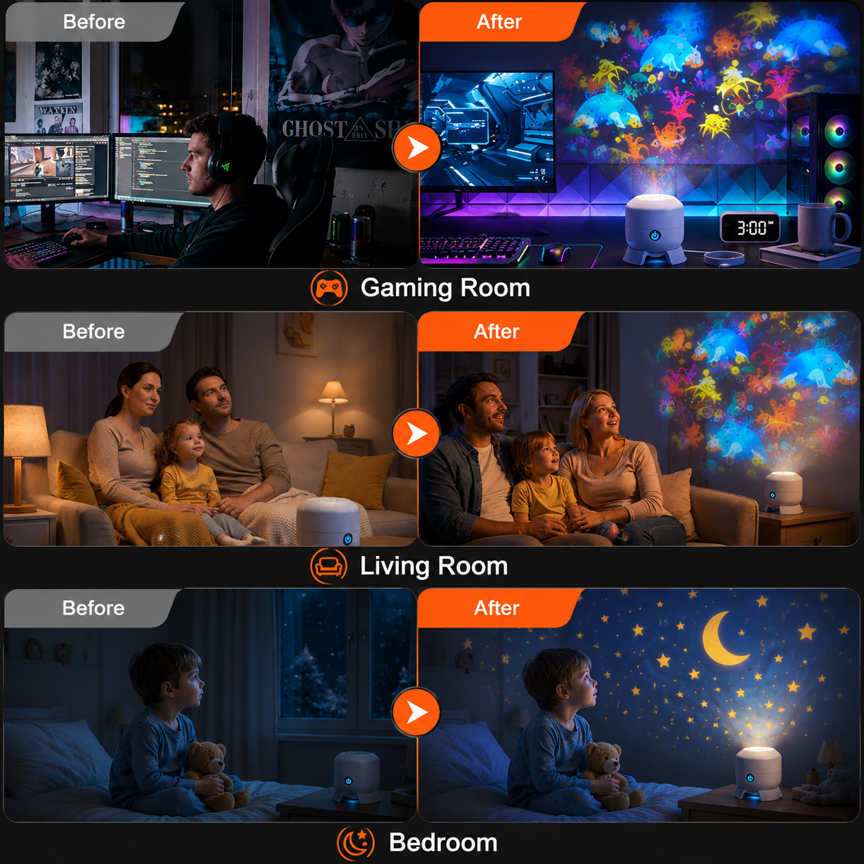 AquaDream™ Ocean Night Light Projector