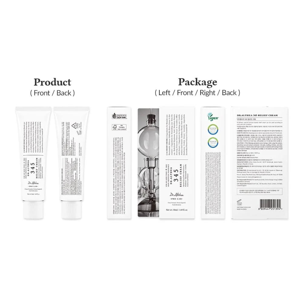 Dr. Althea 345 Relief Cream For Glass Skin (Pack of 2) 50ml