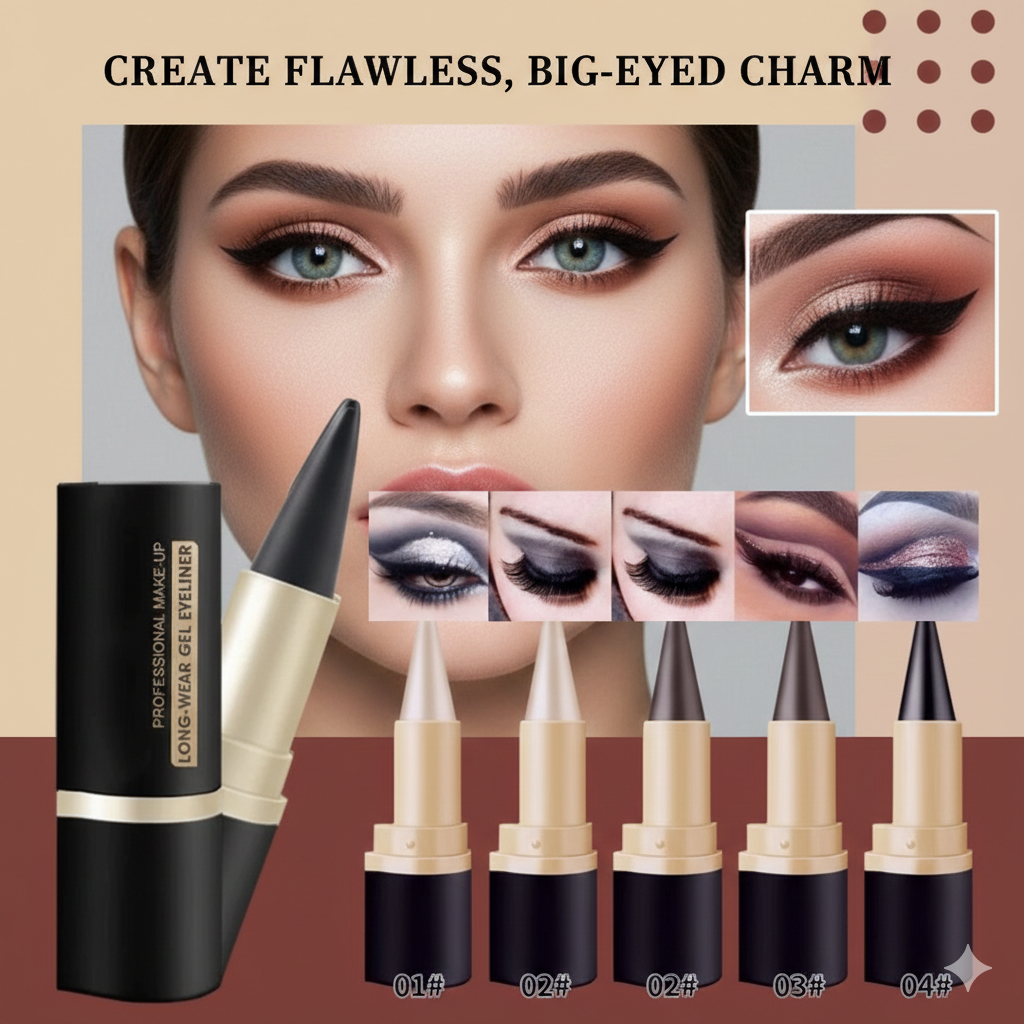 ✨ BUY 1 GET 1 FREE! 💥 Matte Fast-Drying Eyeliner – Waterproof, Long-Lasting & Perfect for Any Look 👁️🖤