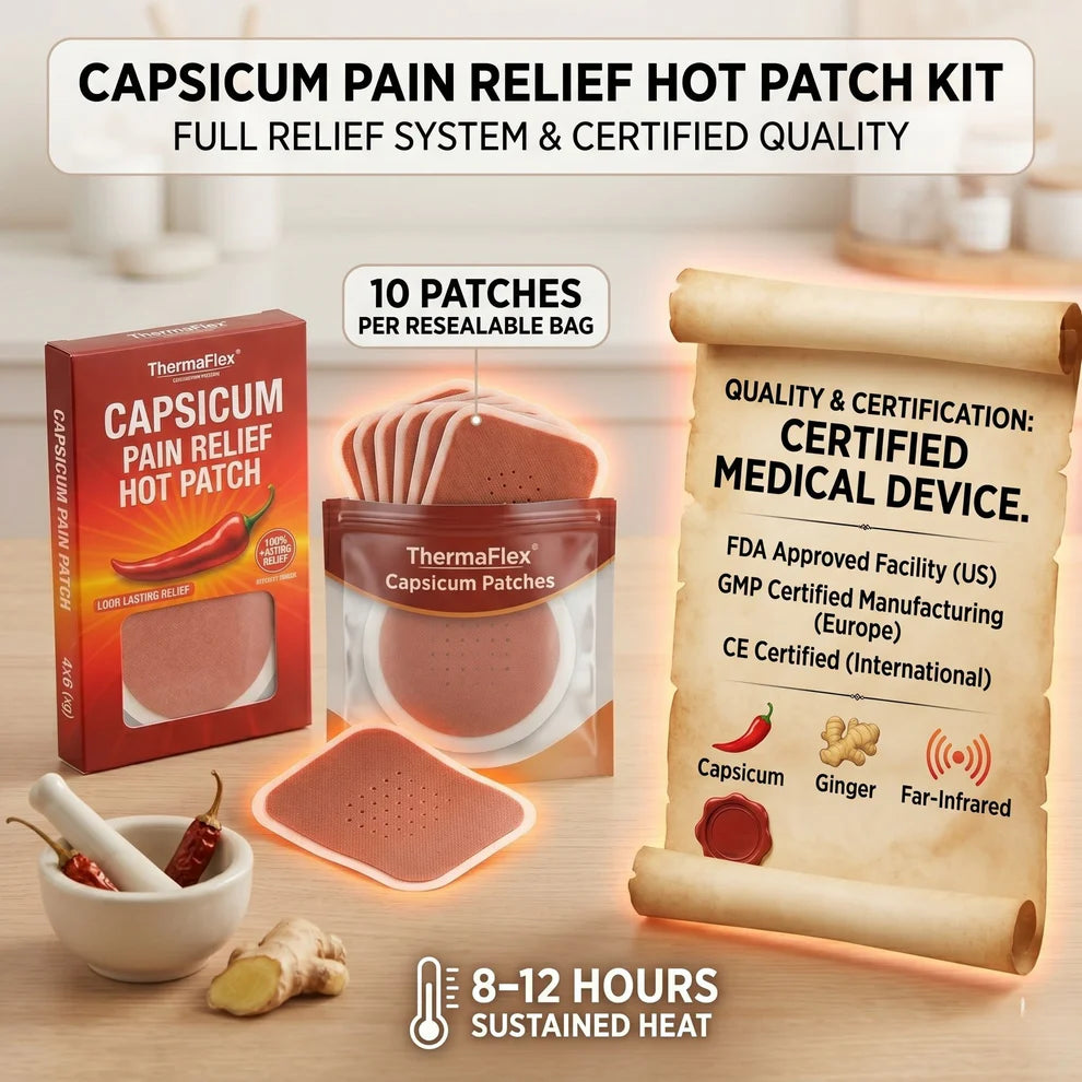 CapsiRelief Pro– Capsicum-Based Pain Relief Patch (Buy 1 Get 2 Free)