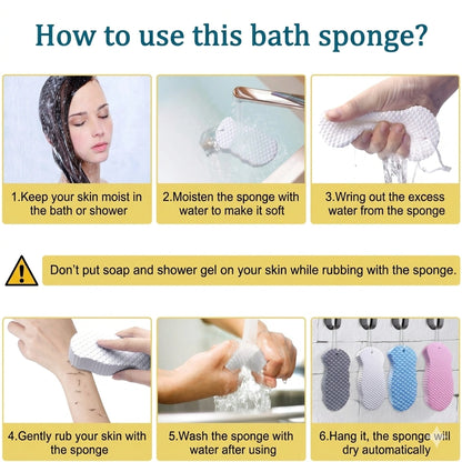 DeadSkin Eraser™ Ultra Soft Exfoliating Bath Sponge