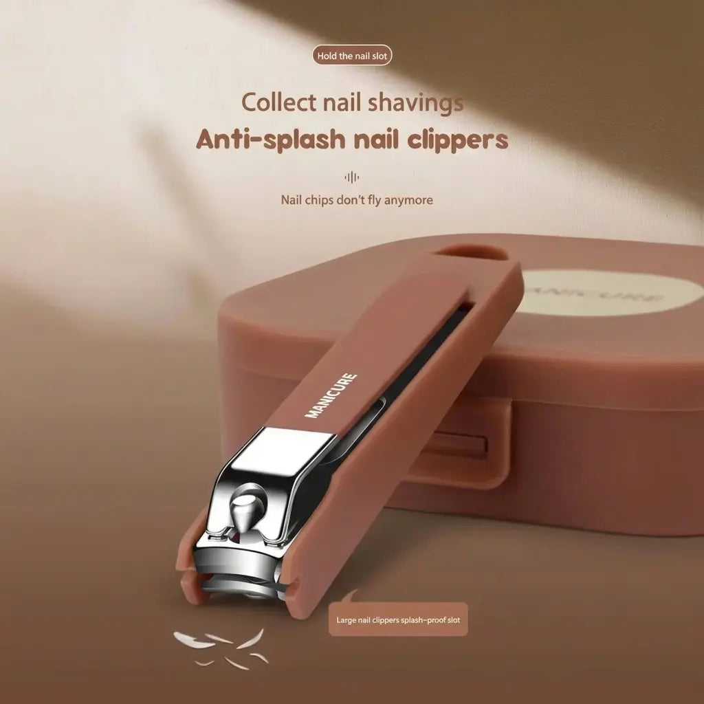 Olivify™ TrimGuard Pro – Anti-Splash Nail Clipper Set (8PCS)