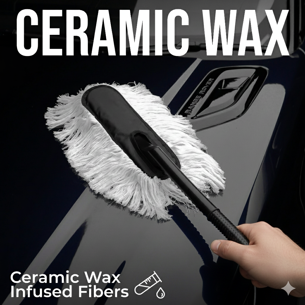 Removable Telescopic Car Wax Drag Nano Fiber Car Duster/Wash Brush Exterior Interior Cleaning Kit