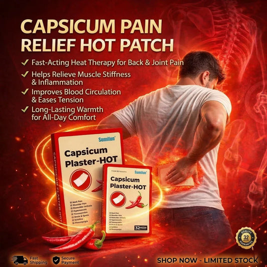 CapsiRelief Pro– Capsicum-Based Pain Relief Patch (Buy 1 Get 2 Free)