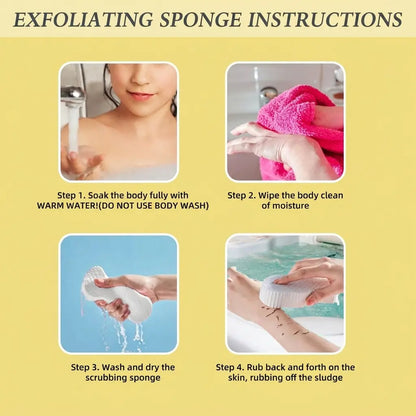 DeadSkin Eraser™ Ultra Soft Exfoliating Bath Sponge