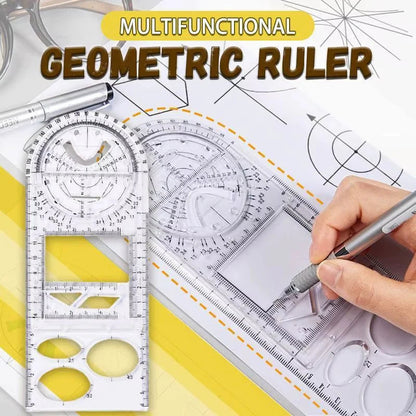 Multifunctional Geometry Ruler – Ideal for Math & Craftwork
