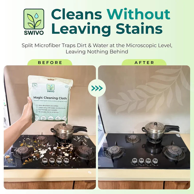 Magic Cleaning Cloth Microfiber for Dusting (Pack of 5)