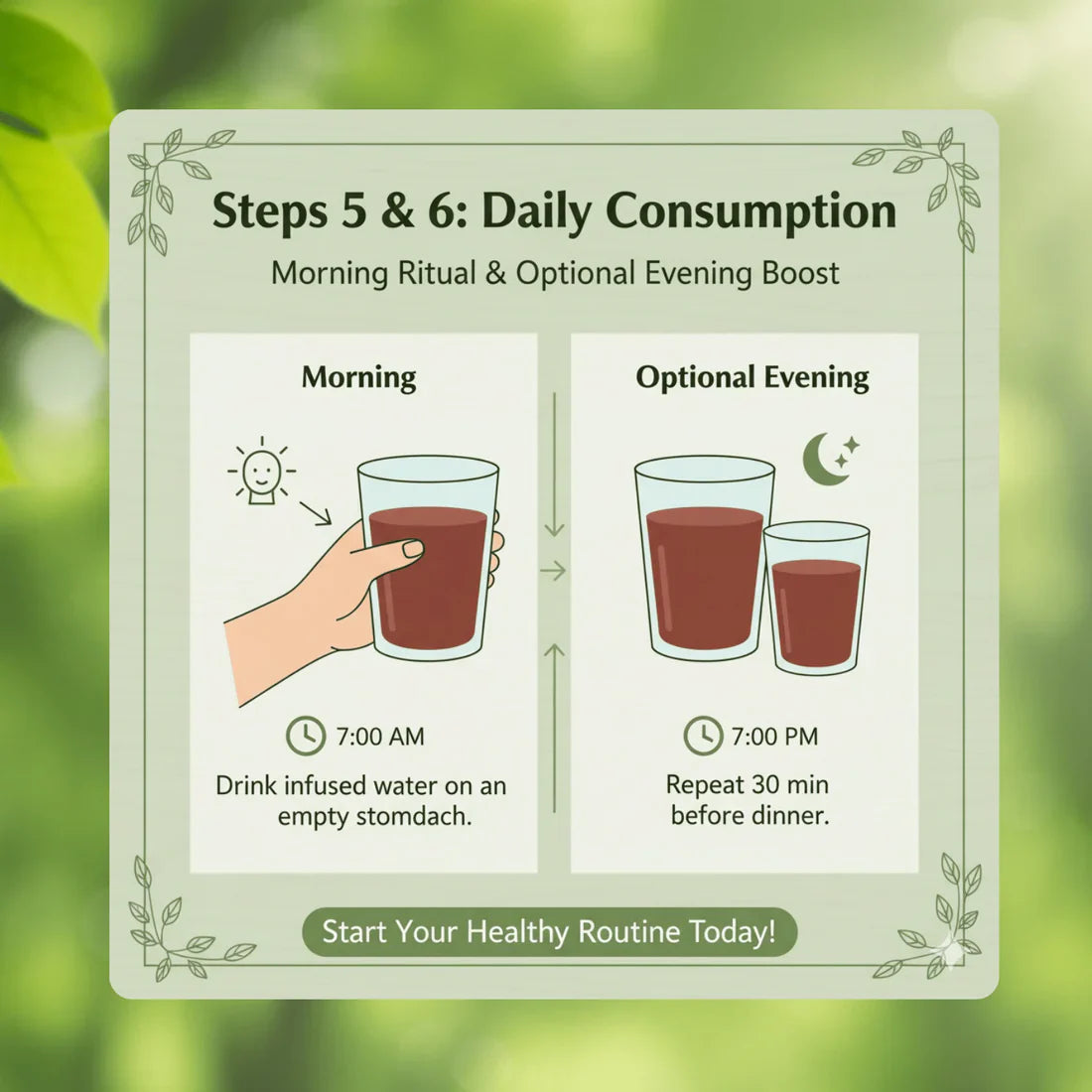 Sugar Balance Wooden Water Glass (100% Natural)