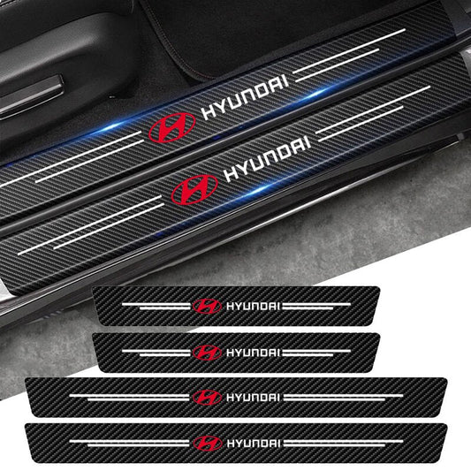 Emblaze - Carbon Fiber Door Sill Protector 4Pcs