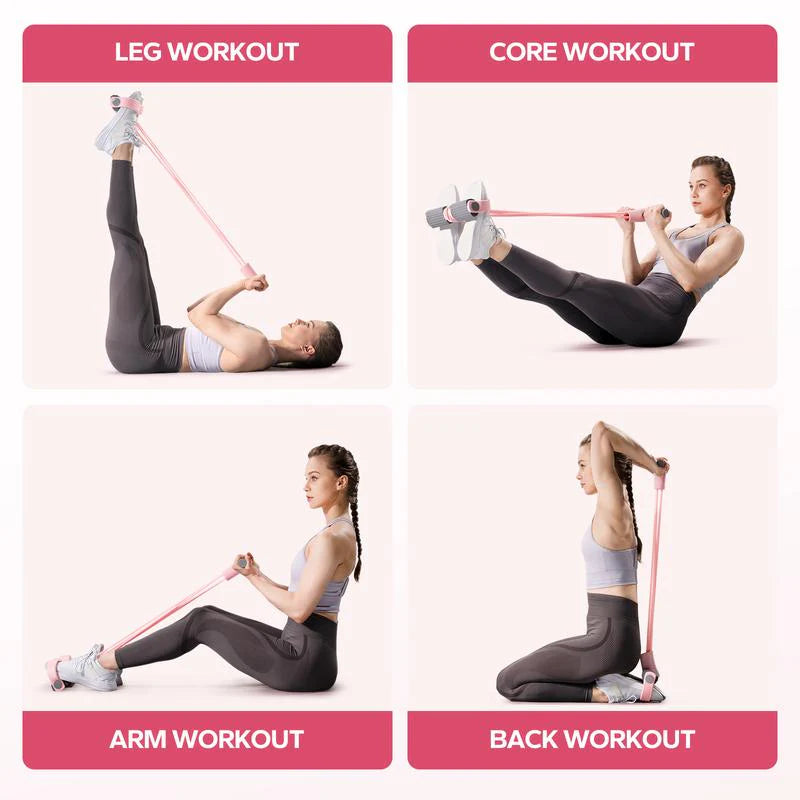Multifunction Pedal Resistance Band (PINK)