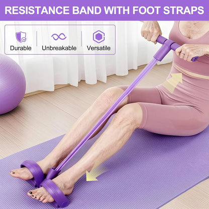 Multifunction Pedal Resistance Band (PINK)