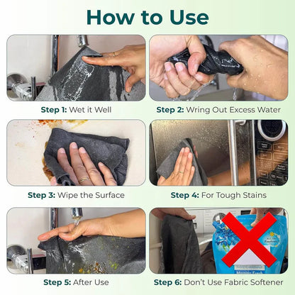 Magic Cleaning Cloth Microfiber for Dusting (Pack of 5)